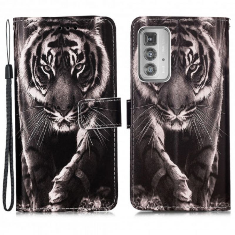 Housse Pour Motorola Edge 20 Pro Tigre De Nuit