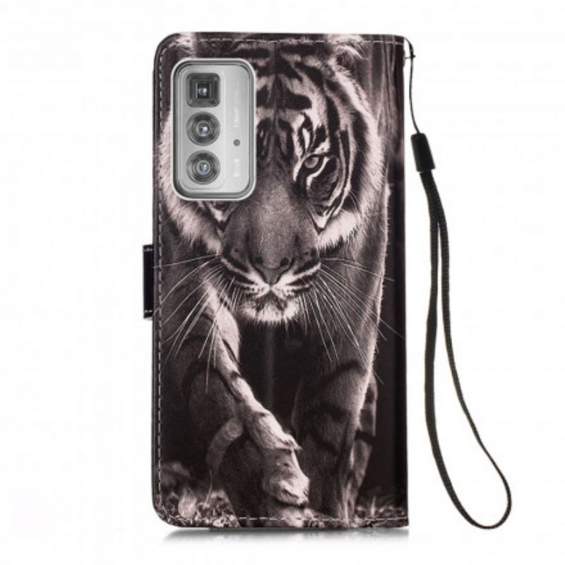 Housse Pour Motorola Edge 20 Pro Tigre De Nuit