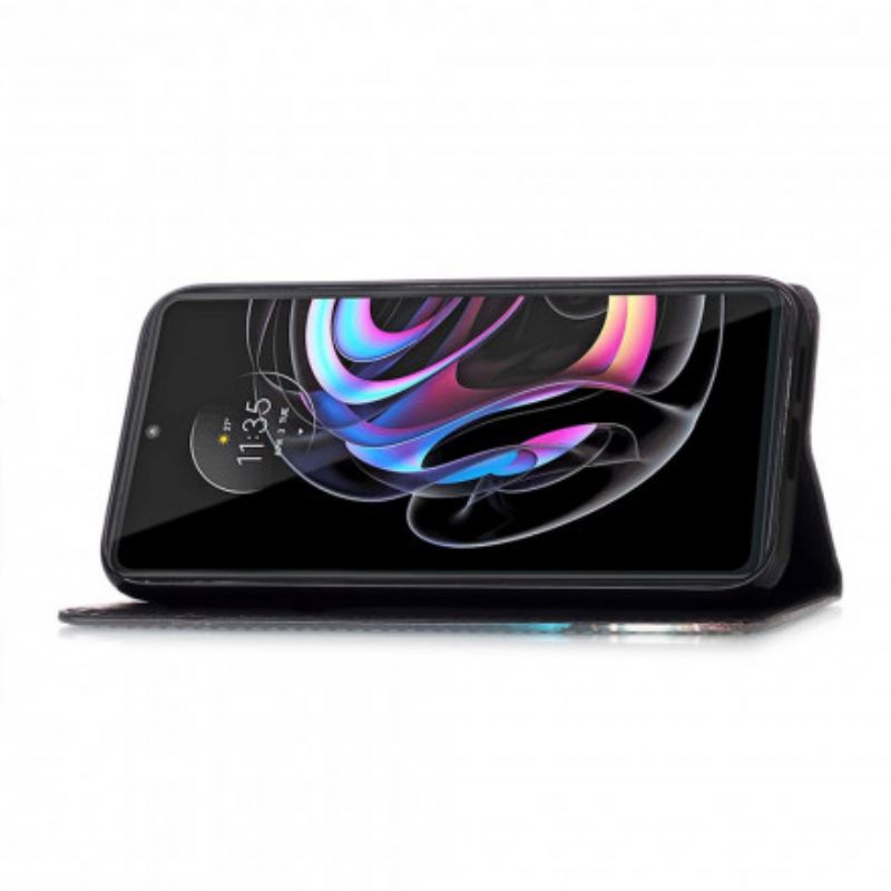 Housse Pour Motorola Edge 20 Pro Tigre De Nuit