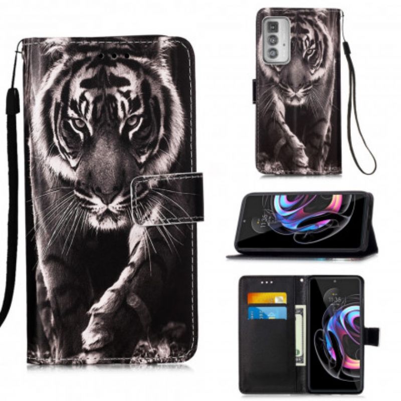 Housse Pour Motorola Edge 20 Pro Tigre De Nuit