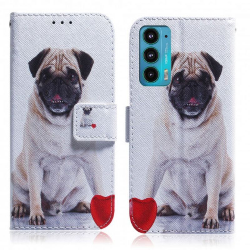 Housse Pour Motorola Edge 20 Pug Dog