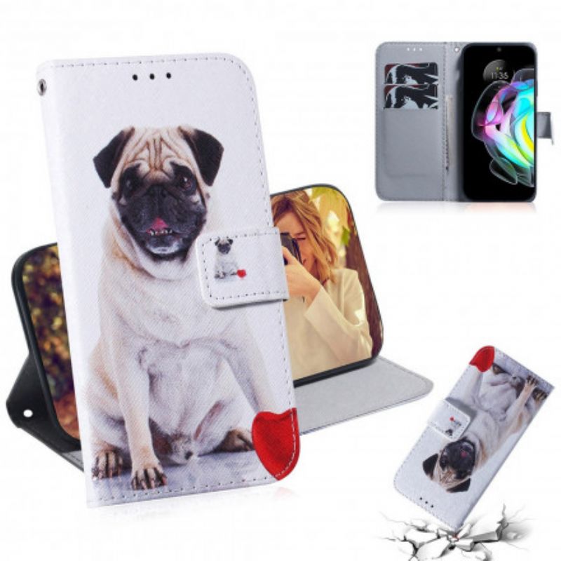 Housse Pour Motorola Edge 20 Pug Dog