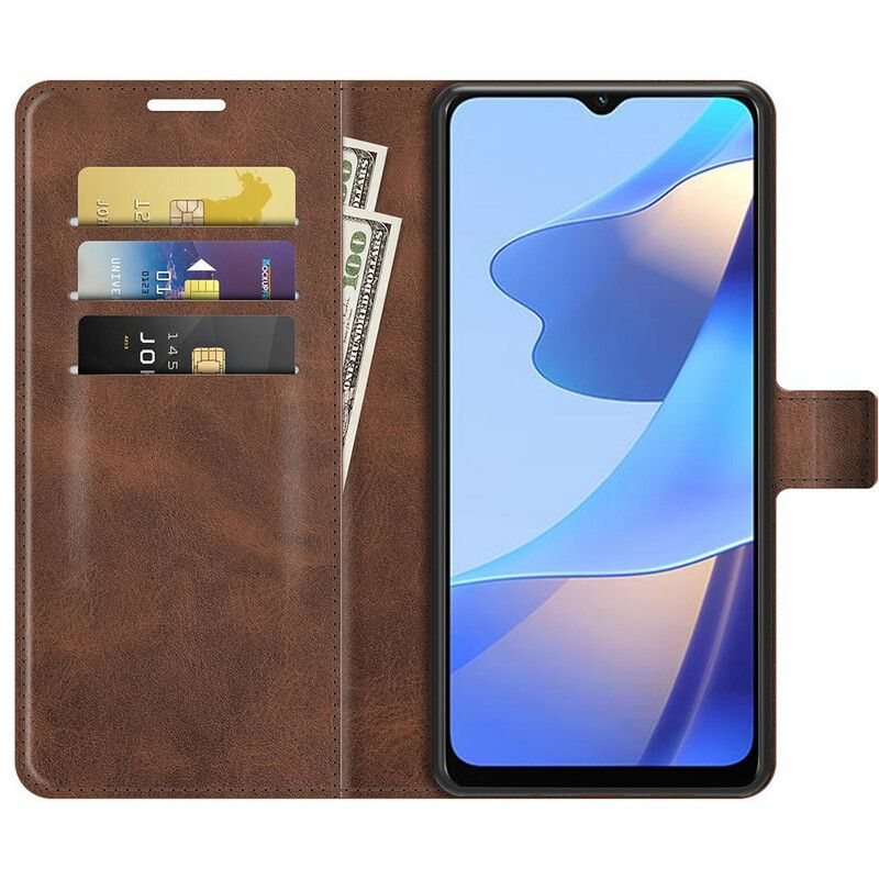 Housse Pour Oppo A16 / A16s Effet Cuir Slim Extrême