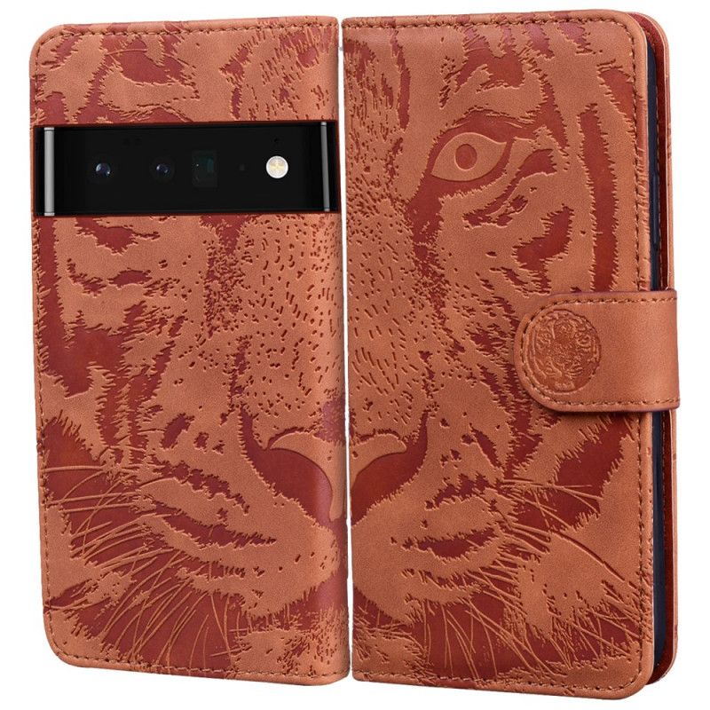 Housse Pour Oppo A74 4G Empreinte Face De Tigre