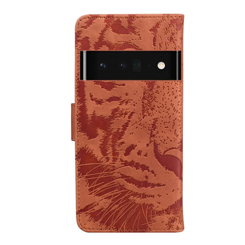 Housse Pour Oppo A74 4G Empreinte Face De Tigre