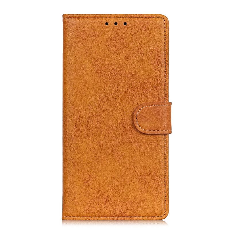 Housse Pour Oppo A74 4G Matte Effet Cuir Rétro