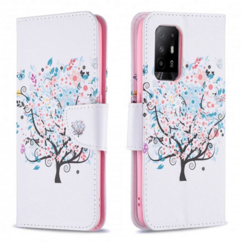 Housse Pour Oppo A94 5G Flowered Tree