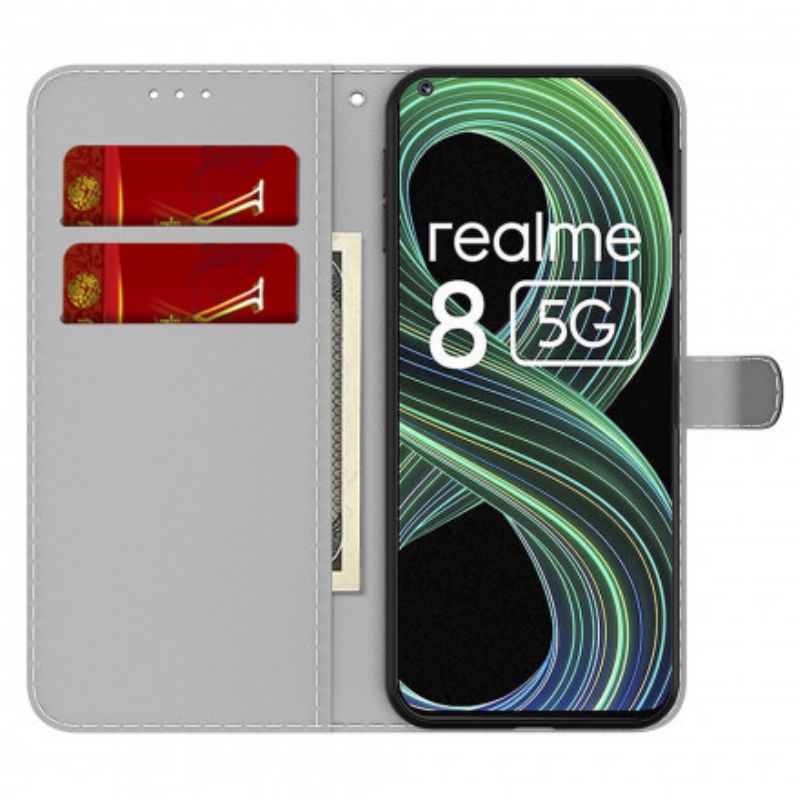 Housse Pour Realme 8 5G Motif Abstrait