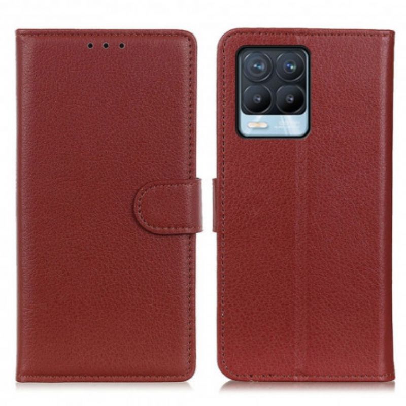 Housse Pour Realme 8 / 8 Pro Simili Cuir Traditionnel