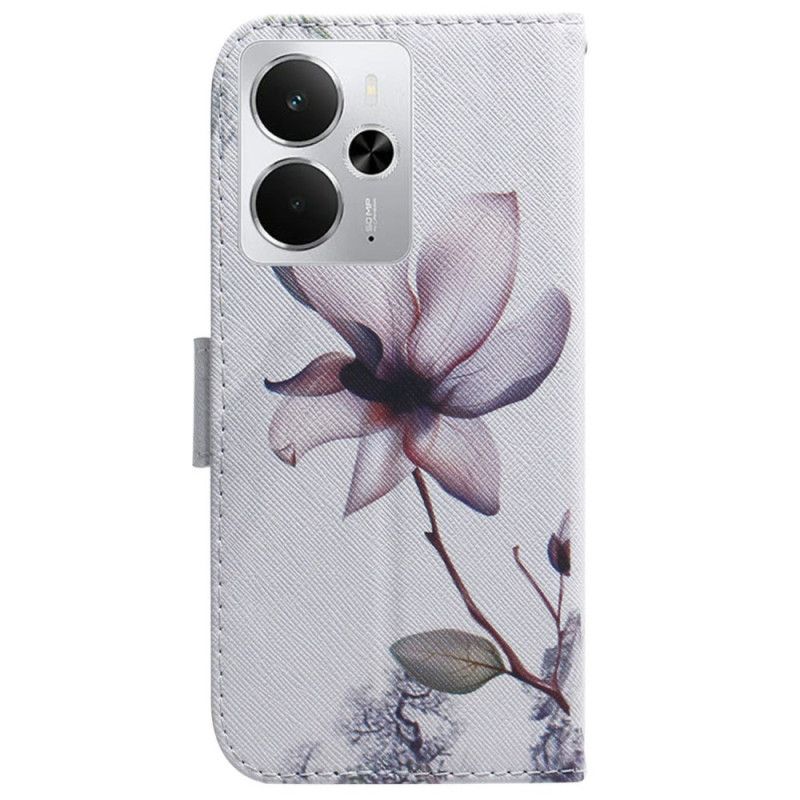 Housse Realme 14 5G Fleur Rose