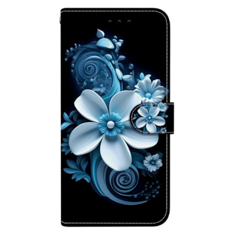 Housse Realme 14 5G Fleurs Bleues