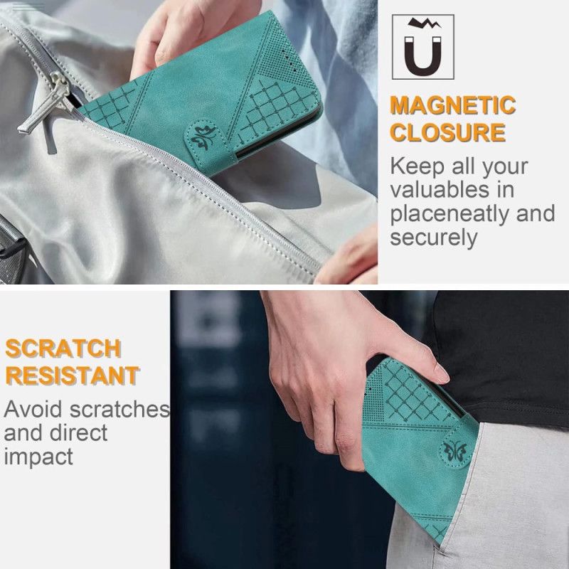 Housse Realme 14 5G / P3 5G Motif Papillon à Lanière