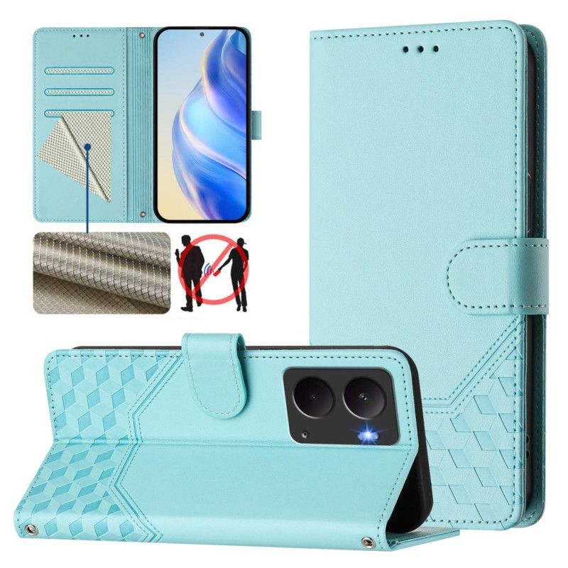 Housse Realme 14 5G / P3 5G RFID Motif Nid d'Abeille