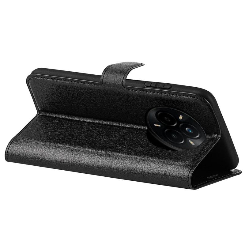 Housse Realme 14 Pro 5G Simili Cuir Litchi Classique