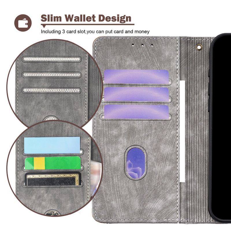 Housse Realme 14 Pro Plus 5G Blocage RFID Design Vintage