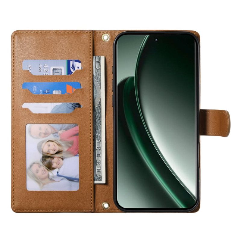 Housse Realme 14 Pro Plus 5G Matelassée avec Lanière et Bandoulière