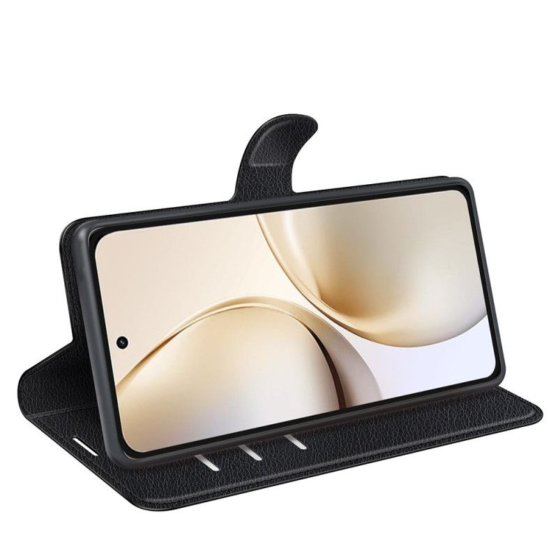 Housse Realme 14 Pro Plus 5G Simili Cuir Litchi Classique