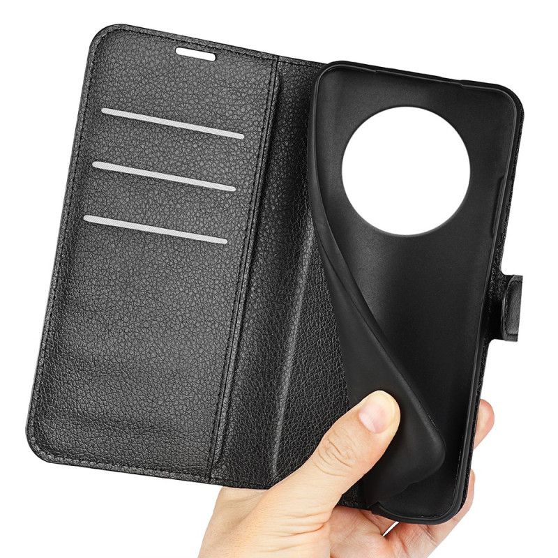 Housse Realme 14 Pro Plus 5G Simili Cuir Litchi Classique