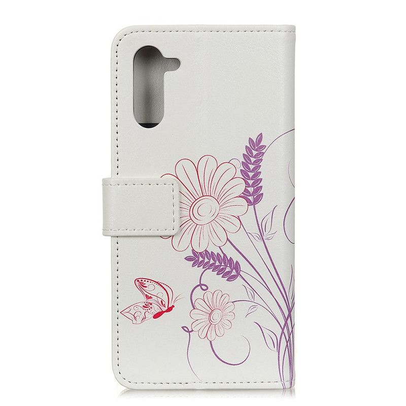 Housse Realme 6 Dessin Papillons Et Fleurs