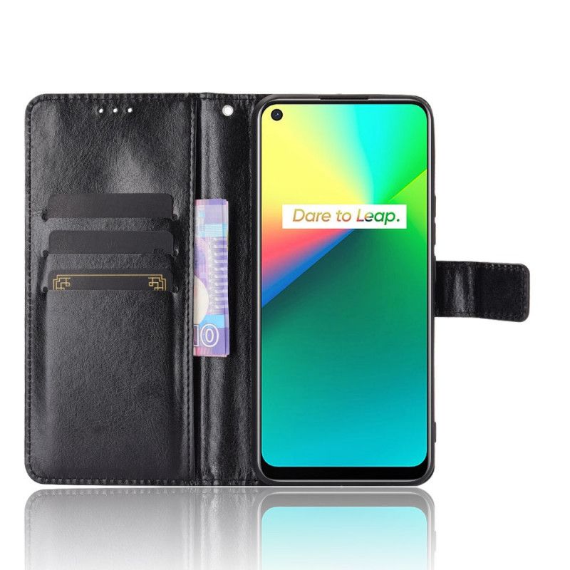 Housse Realme 7i Simili Cuir Flashy