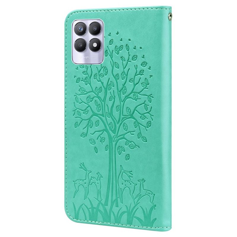 Housse Realme 8i Arbre Et Cerfs