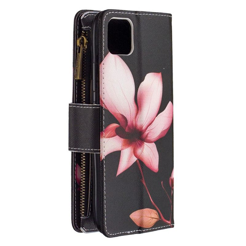 Housse Realme C11 Poche Zippée Fleur