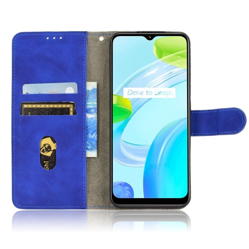 Housse Realme C30 Skin-Touch Couture Visible à Lanière