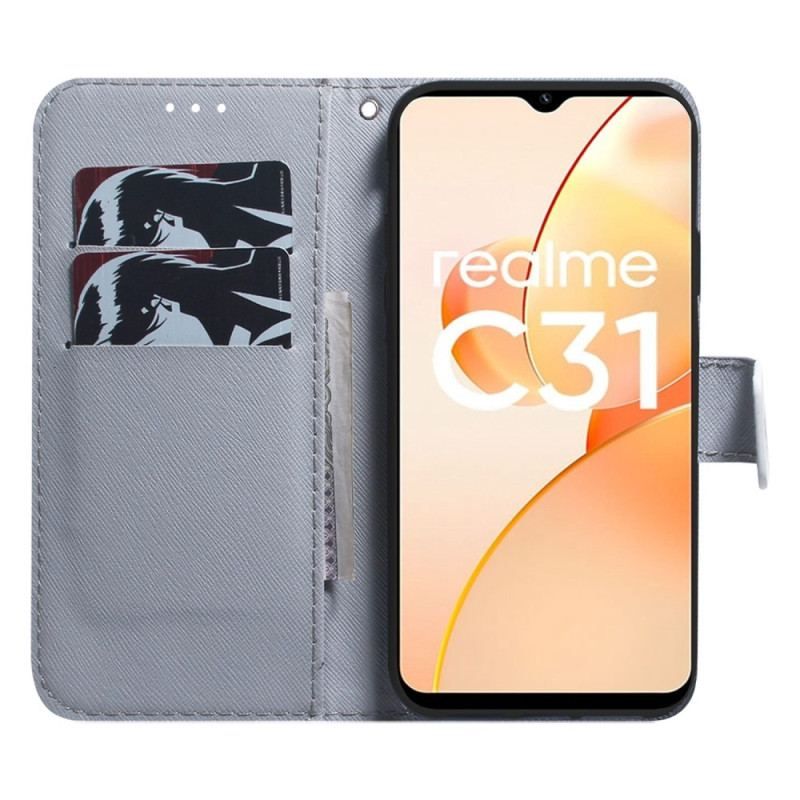 Housse Realme C31 Tête de Lion