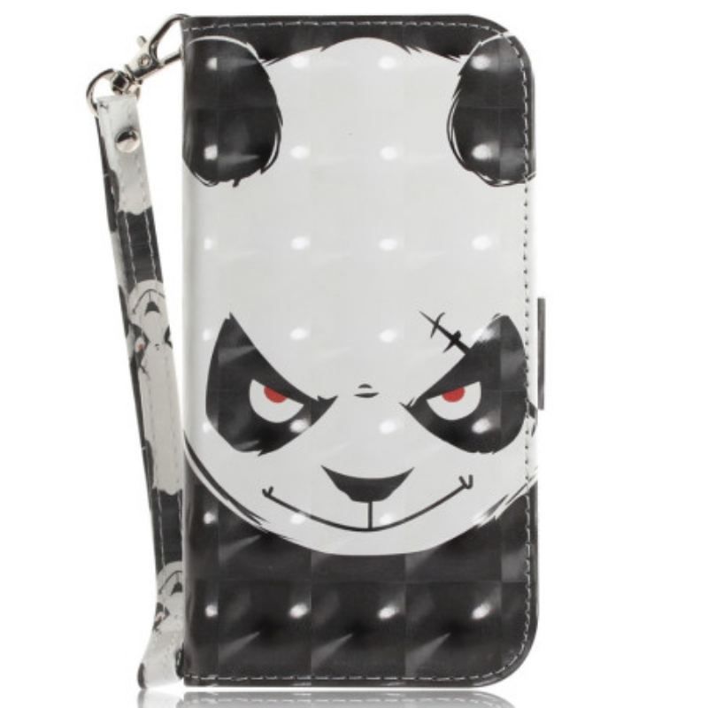 Housse Realme C35 Angry Panda à Lanière