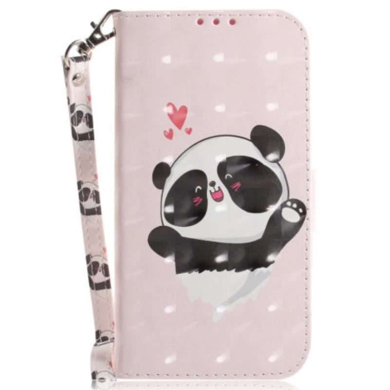 Housse Realme C35 Petit Panda à Lanière