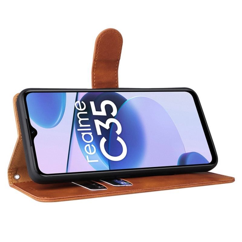 Housse Realme C35 Skin-Touch Feeling à Lanière