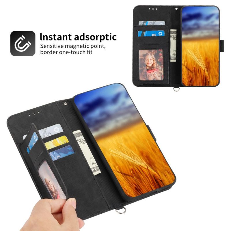 Housse Realme C53 / C51 Motif Fleuri avec Lanière et Bandoulière