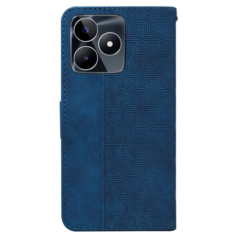 Housse Realme C53 / C51 Motif Tissé à Lanière