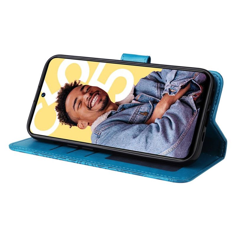 Housse Realme C55 Motif Tournesol à Lanière