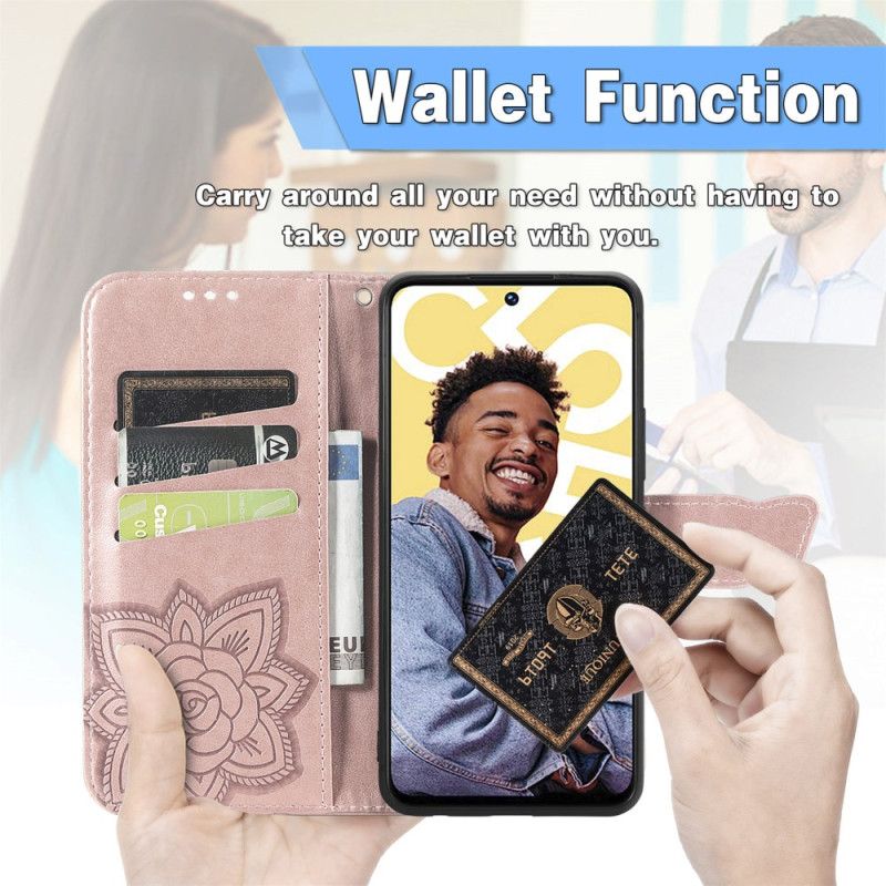 Housse Realme C55 Papillon Baroque à Lanière