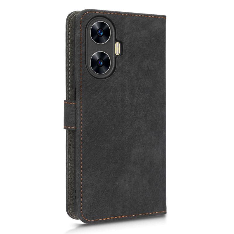 Housse Realme C55 Portefeuille Blocage RFID à Lanière