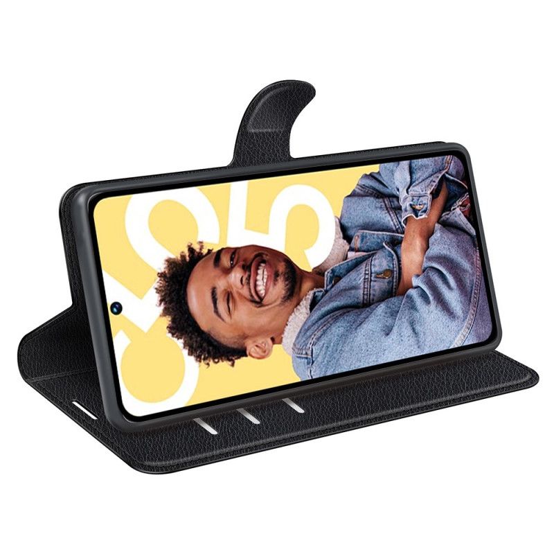 Housse Realme C55 Simili Cuir Litchi Classique