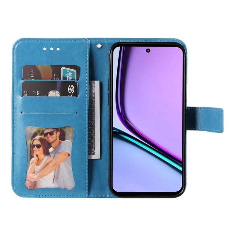 Housse Realme C67 4G Motif Floral à Lanière