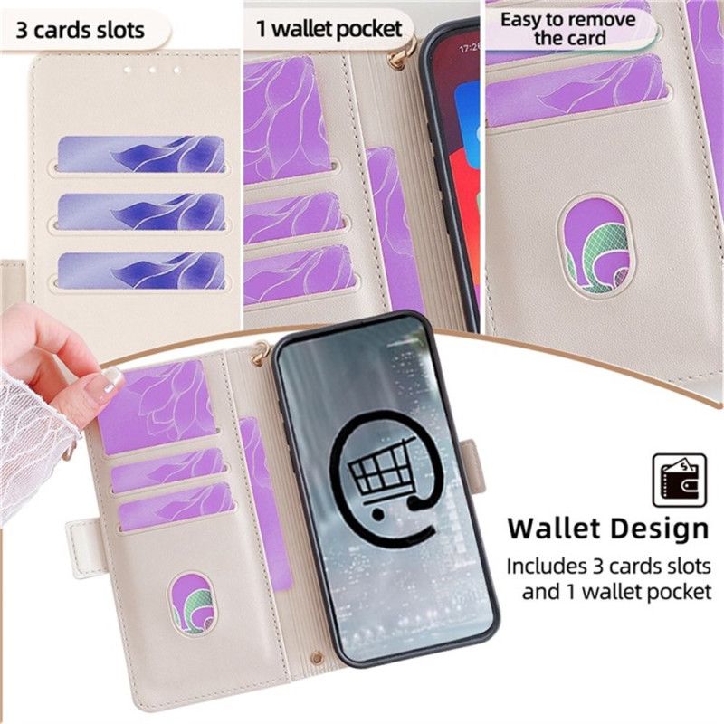 Housse Realme C71 Blocage RFID et Fermoir Doré