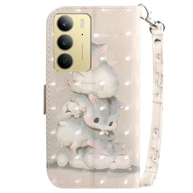 Housse Realme C75 Hamsters à Lanière