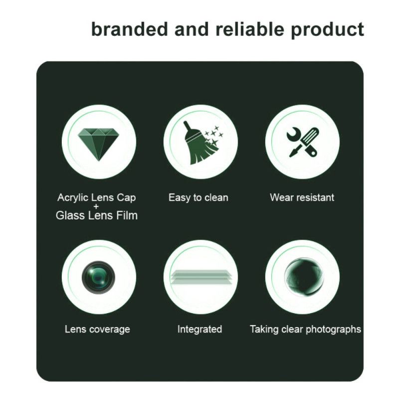 Lentille de Protection en Verre Trempé pour Realme 14X 5G (version noire) IMAK