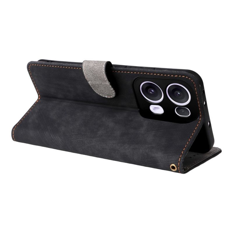 ousse Oppo Reno 13 Pro 5G Effet Daim RFID à Lanière