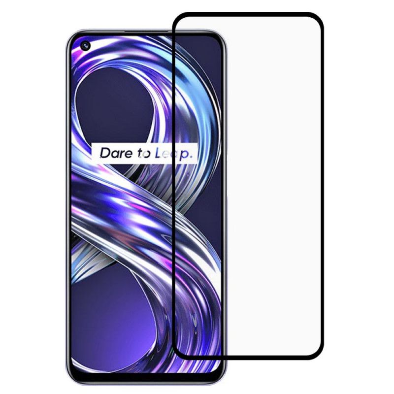 Protection Écran Verre Trempé Contours Noirs Coque Realme 8i