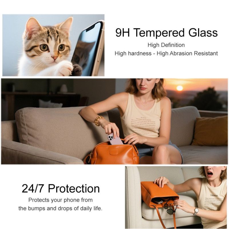 Protection en Verre Trempé Intégrale pour Écran Oppo Reno 14 5G (version noire) IMAK