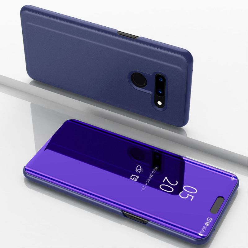 View Cover Lg G8 Thinq Miroir Et Simili Cuir