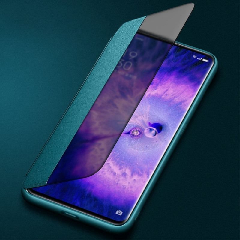 View Cover Oppo Find X5 Pro Simili Cuir