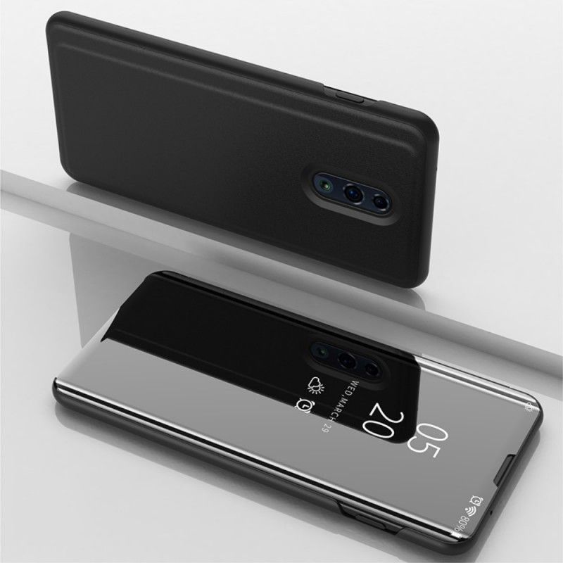 View Cover Oppo Reno Miroir Et Simili Cuir