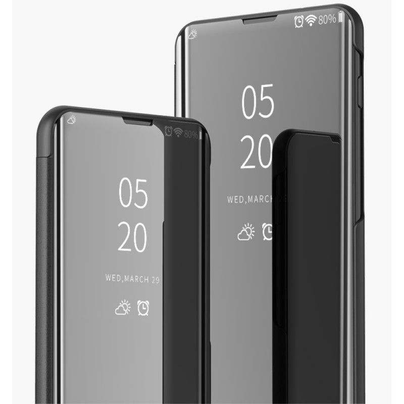 View Cover Oppo Reno Miroir Et Simili Cuir