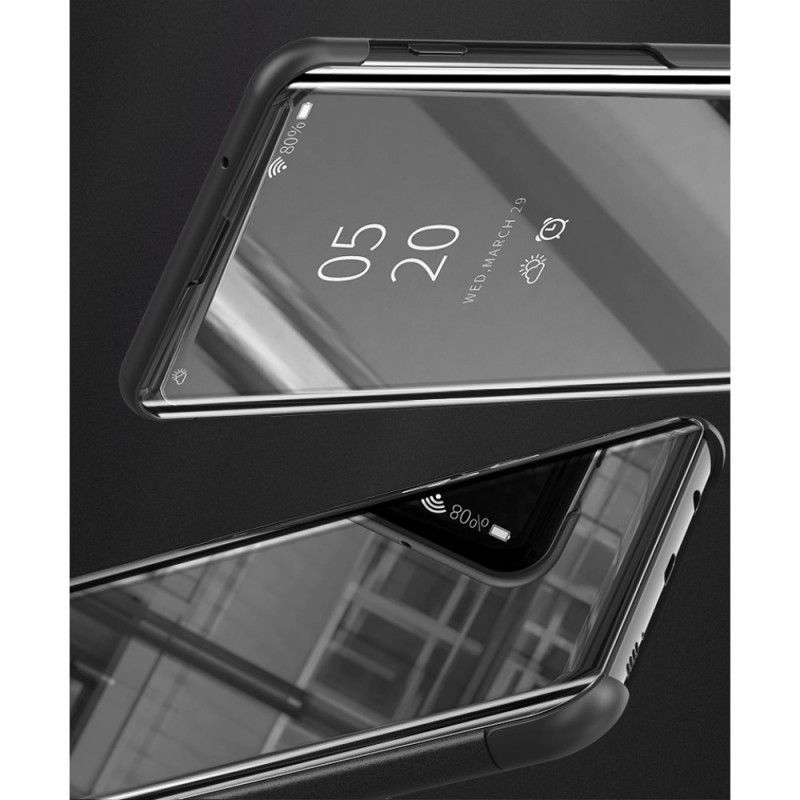 View Cover Oppo Reno Miroir Et Simili Cuir