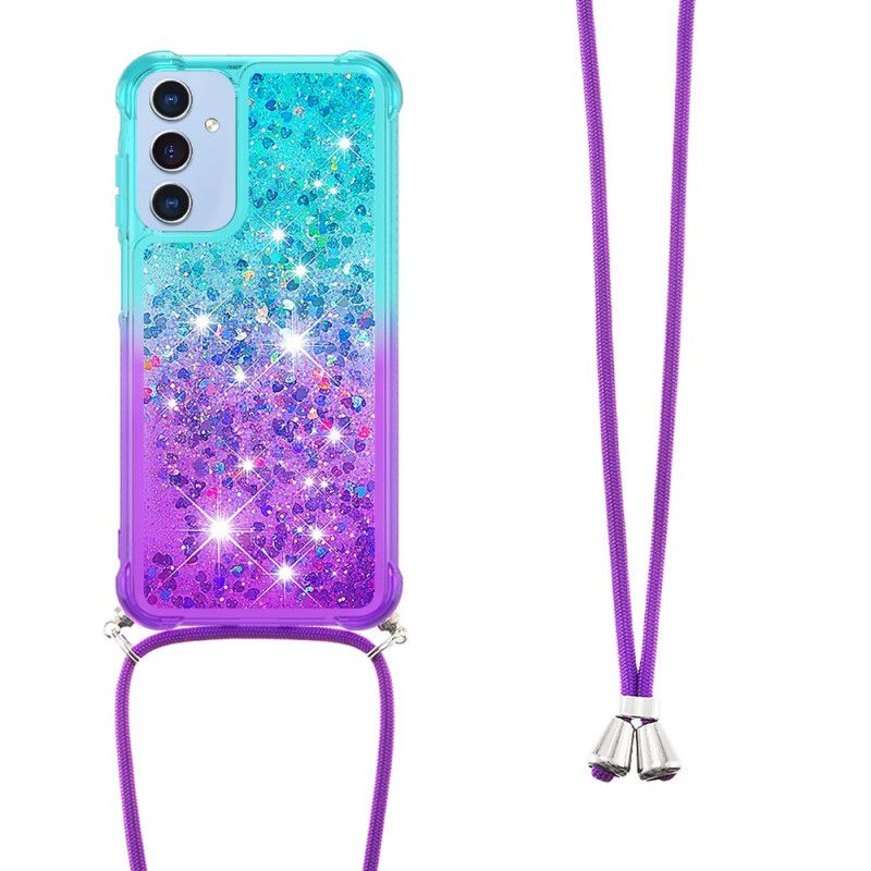 Coque à Cordon Samsung Galaxy A17 4G / 5G Gradient Paillettes